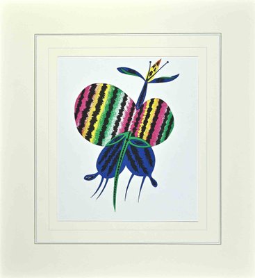 Jean Lurçat, Butterfly, Original Lithograph, Mid-20th-Century-ZCI-1260078