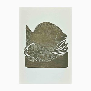 Jean Lurçat, Fish, Original Lithograph, Mid-20th-Century-ZCI-1266713