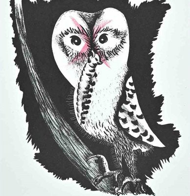 Jean Lurçat, Owl, Original Lithograph, 1948-ZCI-1264837