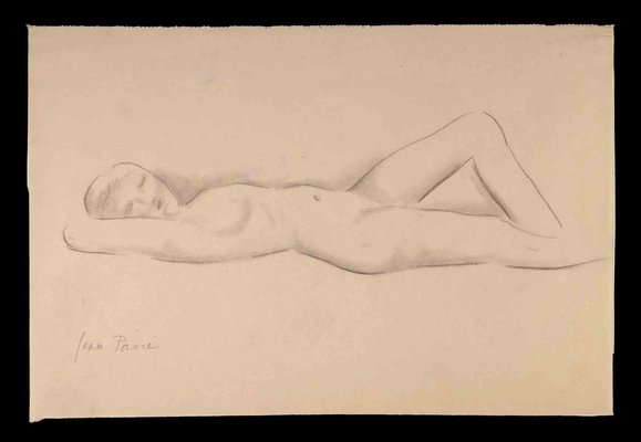 Jean Pavié, Nude of Woman, Original Drawing, 20th-Century-ZCI-1194563