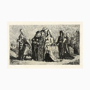 Jean Vandekerkhove, Wedding Procession, Original Etching, 1860-ZCI-898541