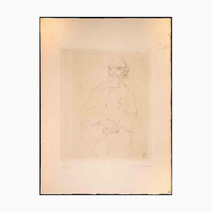 Jeanne Bardey, The Old Teacher of Philosophy, Original Drypoint, 1913-ZCI-1264849