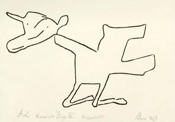 Jerzy Panek, Kneeling Goat III, 1969-XHG-930224