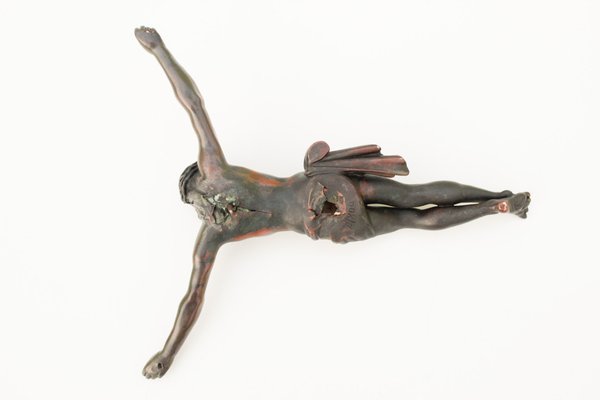 Jesus Crucifix in Copper Metal, South Germany, 19th Century-DUM-1783544