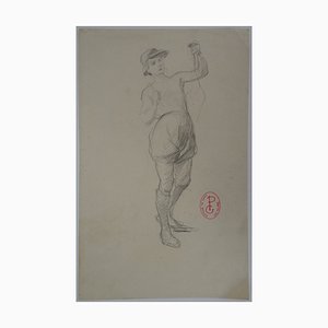 Jeune Homme au Chapeau Drawing by Georges Picard-KHH-545625