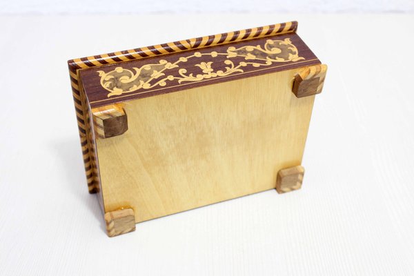 Jewelry Box in Marquetry, 1970s-BQF-1807774