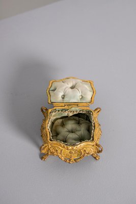 Jewelry Box with Silk Satin Padding, France, 1800s-RCE-1099992