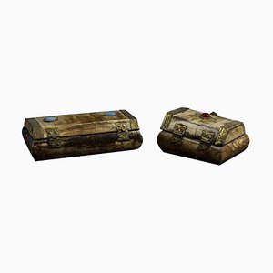 Jewelry Boxes, Mid-20th Century, Set of 2-ZCI-1407725