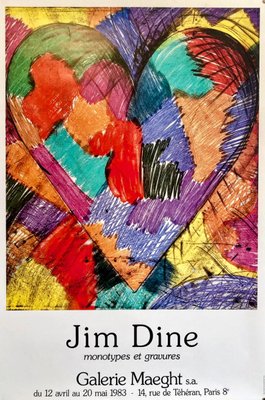 Jim Dine, Heart, Original Lithographic Poster, 1983-NRC-1763321