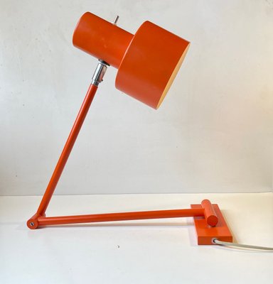 Jo Hammerborg Orange Scale Swing Arm Wall Lamp for Fog & Mørup, 1970s-LCR-1298622