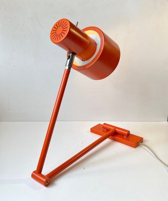 Jo Hammerborg Orange Scale Swing Arm Wall Lamp for Fog & Mørup, 1970s-LCR-1298622