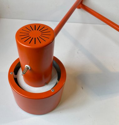 Jo Hammerborg Orange Scale Swing Arm Wall Lamp for Fog & Mørup, 1970s-LCR-1298622