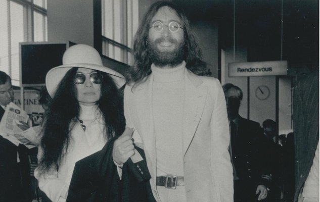 John Lennon and Yoko Ono, 1970s, Black and White Photograph-DYV-1310173