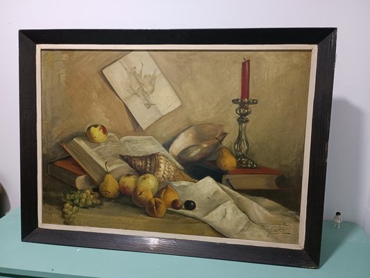 Jose Martorell Puigdomenech, Castilian Still Life, 19th Century, Oil on Canvas, Framed-ZVO-1805383