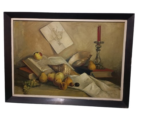 Jose Martorell Puigdomenech, Castilian Still Life, 19th Century, Oil on Canvas, Framed-ZVO-1805383