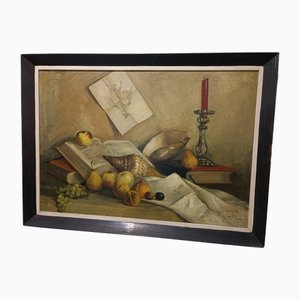 Jose Martorell Puigdomenech, Castilian Still Life, 19th Century, Oil on Canvas, Framed-ZVO-1805383