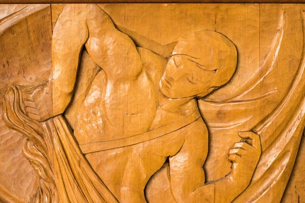 Josep Mundet and Joan Palet, 20th Century, Carved Wood Panel-AOI-1106787