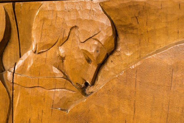 Josep Mundet and Joan Palet, 20th Century, Carved Wood Panel-AOI-1106787