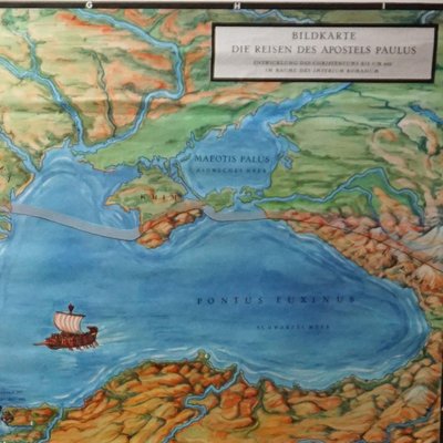 Journey of Apostle Paul Rollable Map Wall Chart-KJP-1149144