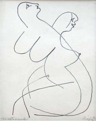 Józef Szajna, Annunciation, 1994, Ink on Paper-XHG-1214577