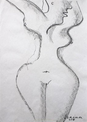 Józef Szajna, Untitled, 2001, Charcoal on Paper-XHG-1214576