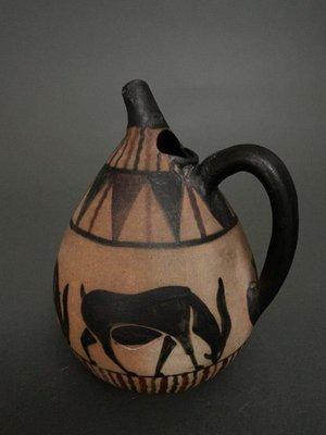 Jug Pitcher Vase with Pear-Shaped Antelopes from Etienne Vilotte, Ciboure-QKG-1704406