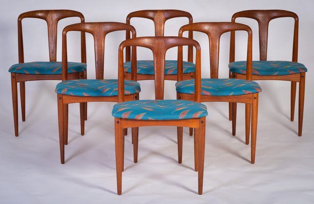 Juliane Chairs by Johannes Andersenf or Uldum Furniture, Denmark, 1960s, Set of 6-ZGQ-1734448