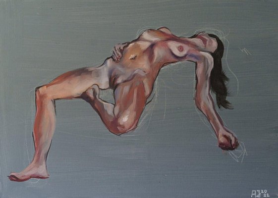 Jung Axel, Nude Painting, 21st Century, Oil on Canvas-WMV-2017953