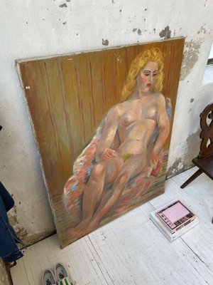 Junod, Oil Painting, Nude Woman, 1950s-LCU-894444