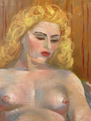 Junod, Oil Painting, Nude Woman, 1950s-LCU-894444