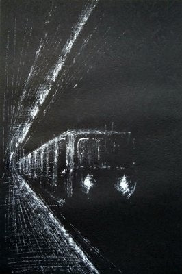 Kamsar Ohanyan, Process, 2017, Black Paper & White Pen-CHG-2030205