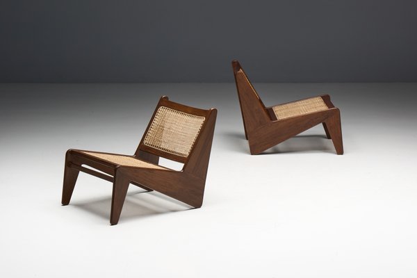 Kangaroo Chairs PJ-SI-59 by Pierre Jeanneret, India, 1950s-GW-2032207