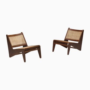 Kangaroo Chairs PJ-SI-59 by Pierre Jeanneret, India, 1950s-GW-2032207