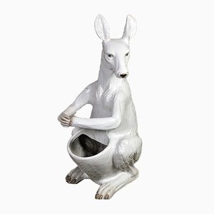 Kangaroo Glazed Earthenware Umbrella Holder, 1970s-RWZ-961169