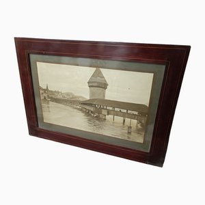 Kapellbrücke, Lucerne, Switzerland, 1900, Photograph, Framed-ZVO-1816881