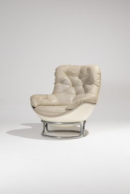 Karate Leather Chair by Michel Cadestin, 1970s-QAC-2035334