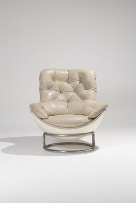 Karate Leather Chair by Michel Cadestin, 1970s-QAC-2035334