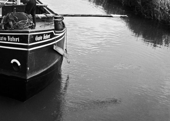 Karl Heinrich Lämmel, Freight Ship on River Altmuehl at Altmuehltal Valley, Germany, 1937, Photograph-DYV-1073495