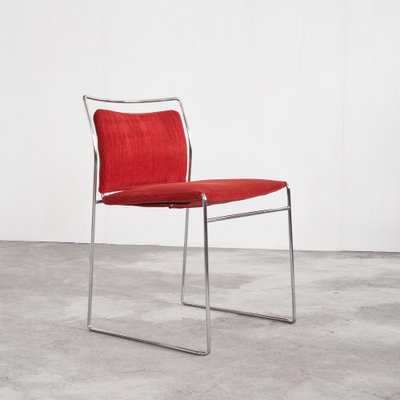 Kazuhide Takahama Tulu Chair in Red Corduroy for Simon International, 1966-LPQ-1747994