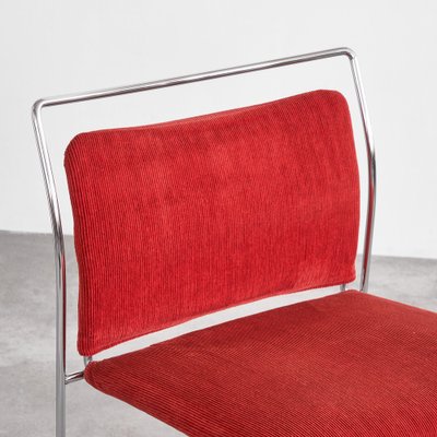 Kazuhide Takahama Tulu Chair in Red Corduroy for Simon International, 1966-LPQ-1747994