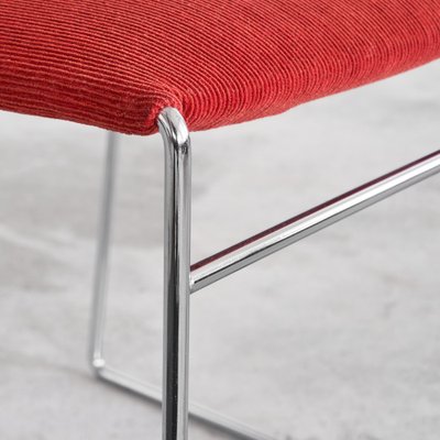 Kazuhide Takahama Tulu Chair in Red Corduroy for Simon International, 1966-LPQ-1747994