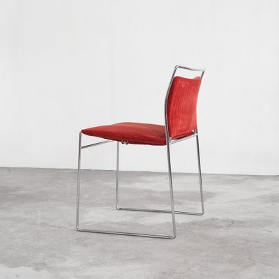 Kazuhide Takahama Tulu Chair in Red Corduroy for Simon International, 1966-LPQ-1747994