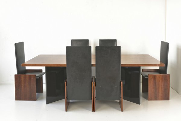 Kazuki Dining Chairs by Kazuhide Takahama for Gavina, Italy, 1968, Set of 6-LOB-1405422