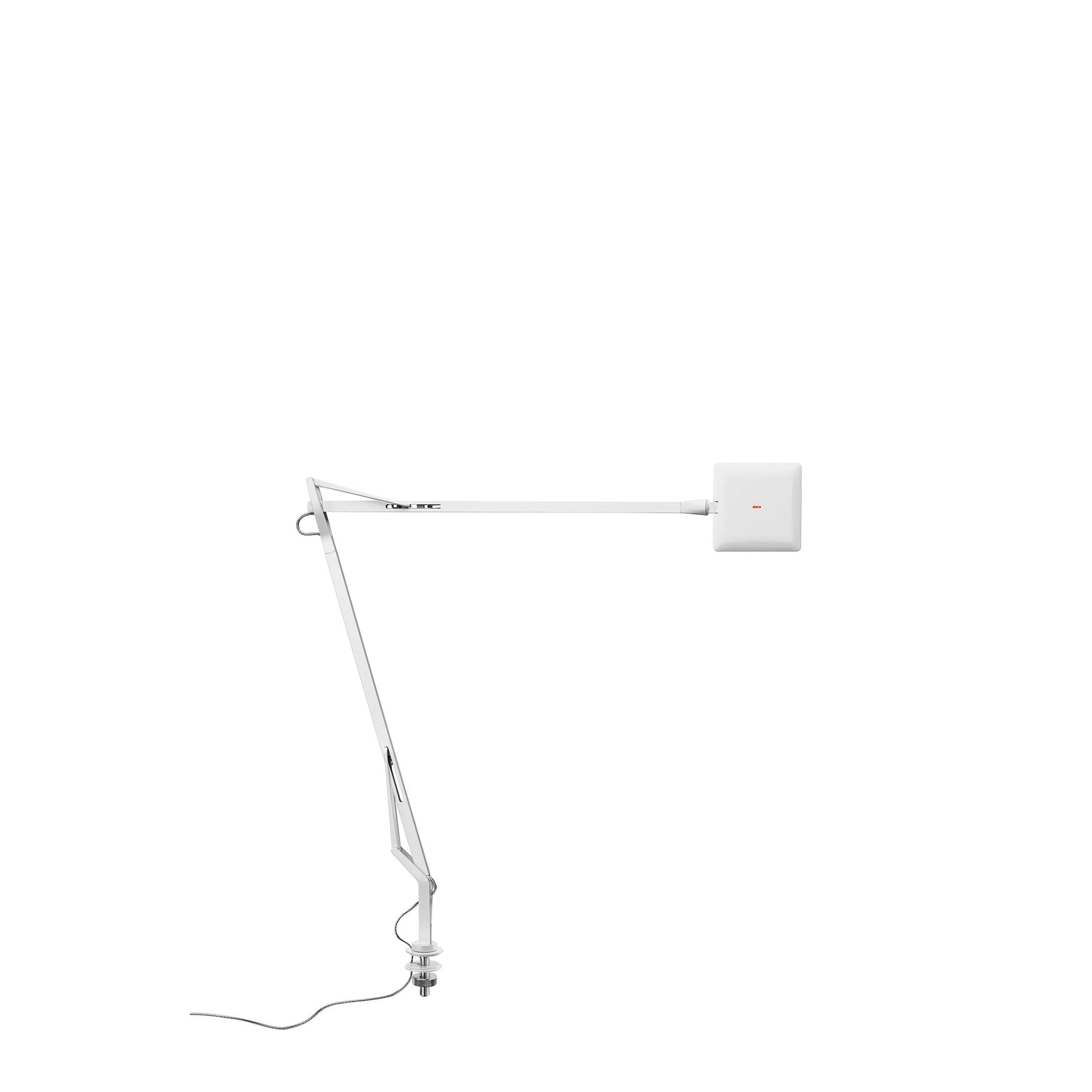 Kelvin Edge Table Lamp by Flos #Desk support (hidden cable)/White