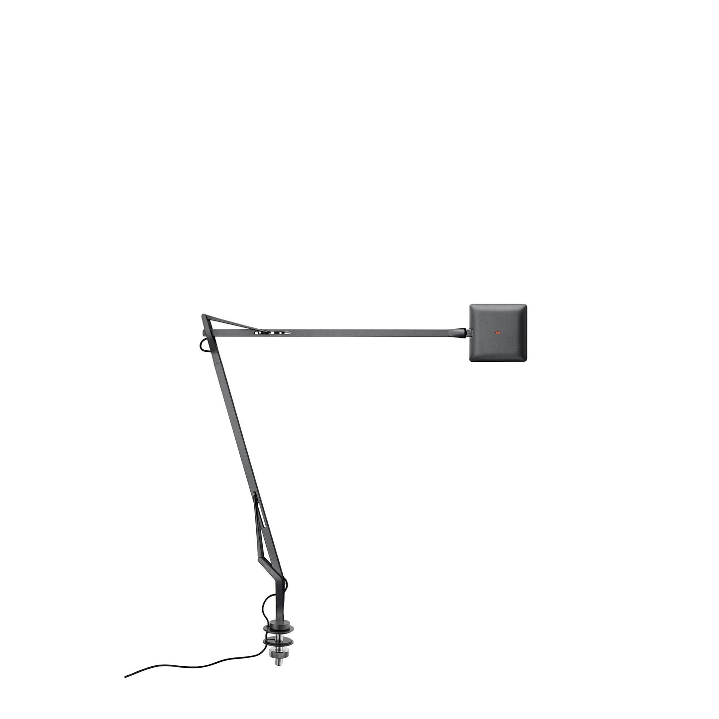 Kelvin Edge Table Lamp by Flos #Desk support (hidden cable)/Titanium