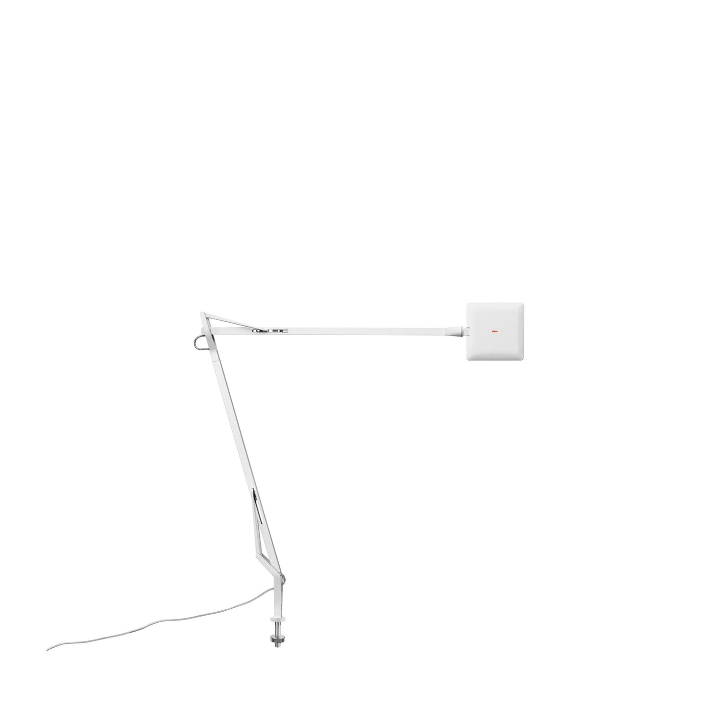 Kelvin Edge Table Lamp by Flos #Desk support (visible cable)/White