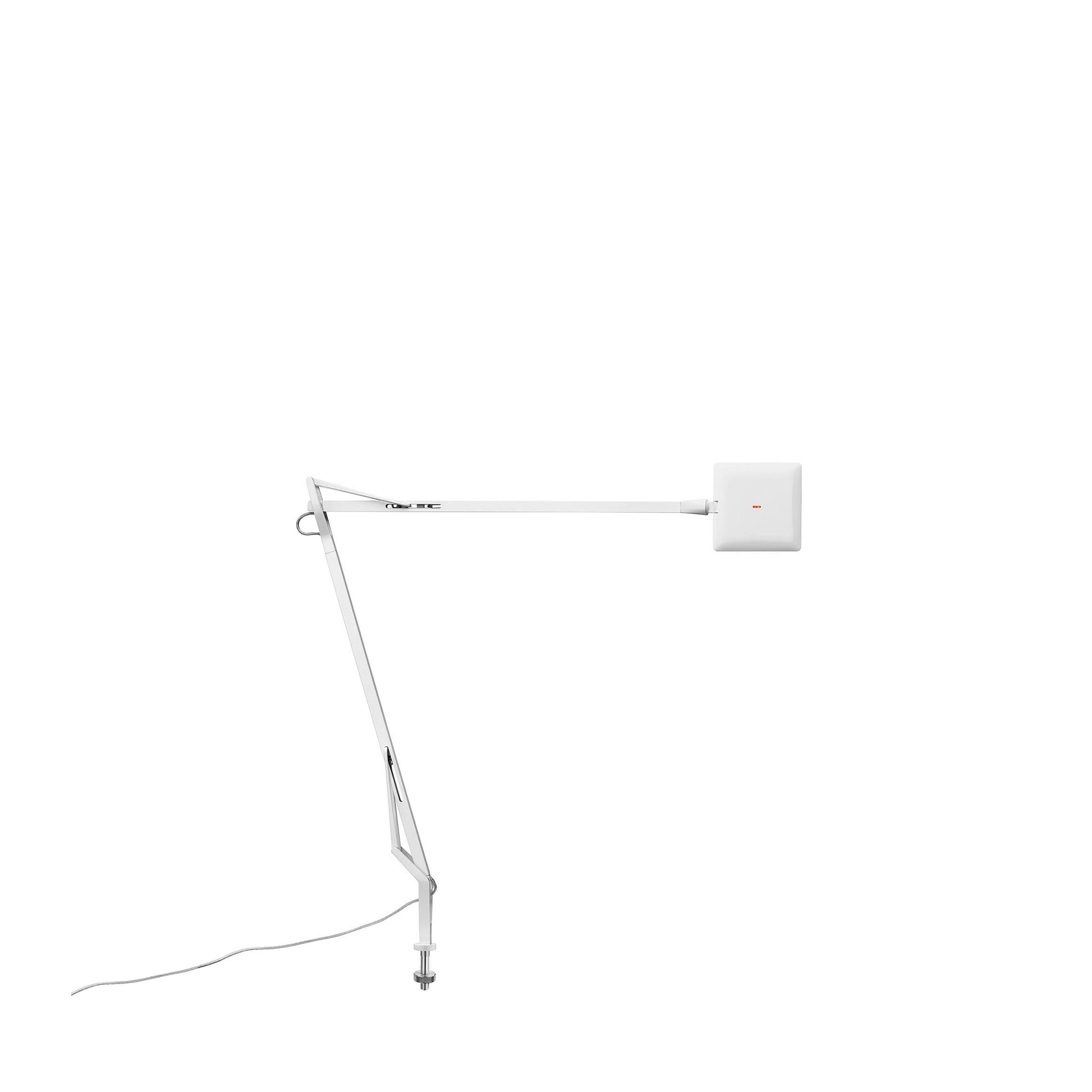 Kelvin Edge Table Lamp by Flos #Desk support (visible cable)/White