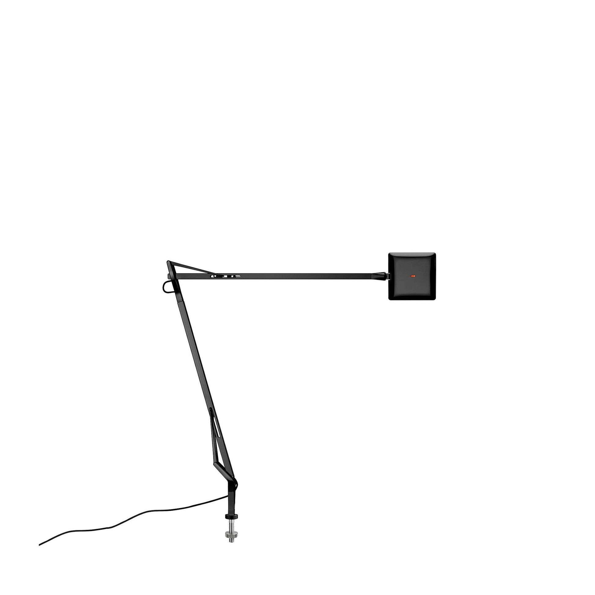 Kelvin Edge Table Lamp by Flos #Desk support (visible cable)/Black