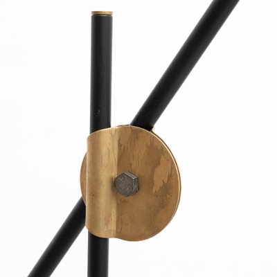 KH #1 Black Raw Brass Floor Lamp from Konsthantverk-WM-1287961