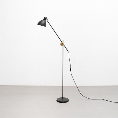 KH #1 Black Raw Brass Floor Lamp from Konsthantverk-WM-1287961